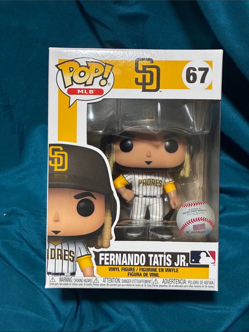 Funko Pop! MLB Fernando Tatis Jr. Vinyl Figure - White, Yellow & Black